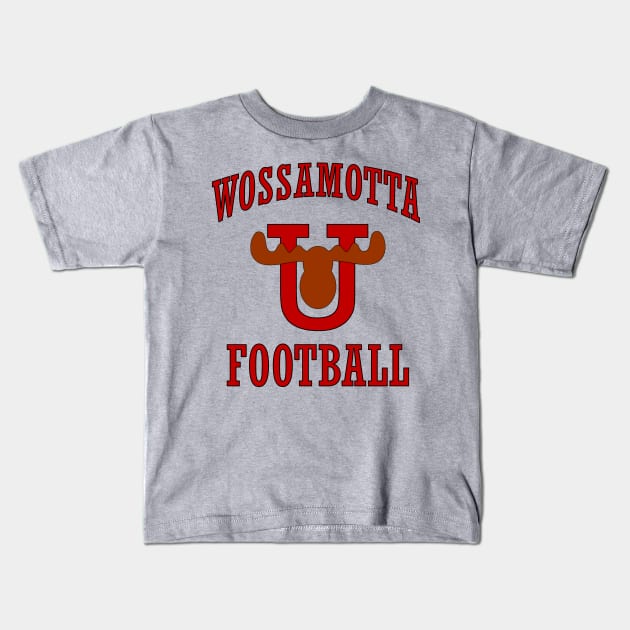 Wossamotto U Football Kids T-Shirt by IORS